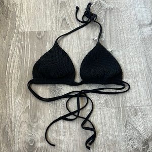 Hollister Black Bikini Top size M